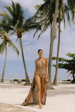 Load image into Gallery viewer, 00-08-MEGAN -TR -cognac- kimono dress