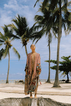 Load image into Gallery viewer, 00-08-MEGAN -TR -cognac- kimono dress