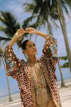 Load image into Gallery viewer, 00-08-MEGAN -TR -cognac- kimono dress