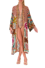 Load image into Gallery viewer, 00-08-MEGAN -TR -cognac- kimono dress
