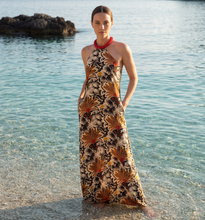 Load image into Gallery viewer, 00-CECILIA- long dress with necklace