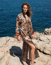 Load image into Gallery viewer, 011-CHIARA -Printed Silk Satin Kaftan