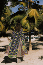 Load image into Gallery viewer, 010-MEGAN -TR -purpel- kimono dress
