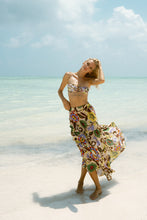 Load image into Gallery viewer, 013-C18-BANDEAU. BIKINI-TR FLORAL IVORY
