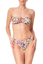 Load image into Gallery viewer, 013-C18-BANDEAU. BIKINI-TR FLORAL IVORY
