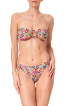 Load image into Gallery viewer, 013-C18-BANDEAU. BIKINI-TR FLORAL IVORY
