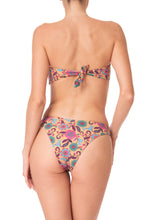 Load image into Gallery viewer, 013-C18-BANDEAU. BIKINI-TR FLORAL IVORY
