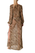 Load image into Gallery viewer, 01-NAOMI-WR-KAFTAN DRESS LEOPARD
