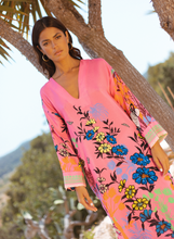 Load image into Gallery viewer, 021-LILLY-FUXIA-KIMONO DRESS
