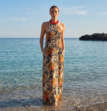 Load image into Gallery viewer, 00-CECILIA- long dress with necklace
