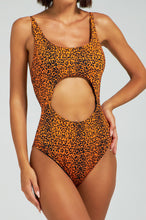 Load image into Gallery viewer, 18-Molly-Giungla - leopard arancio-one piece
